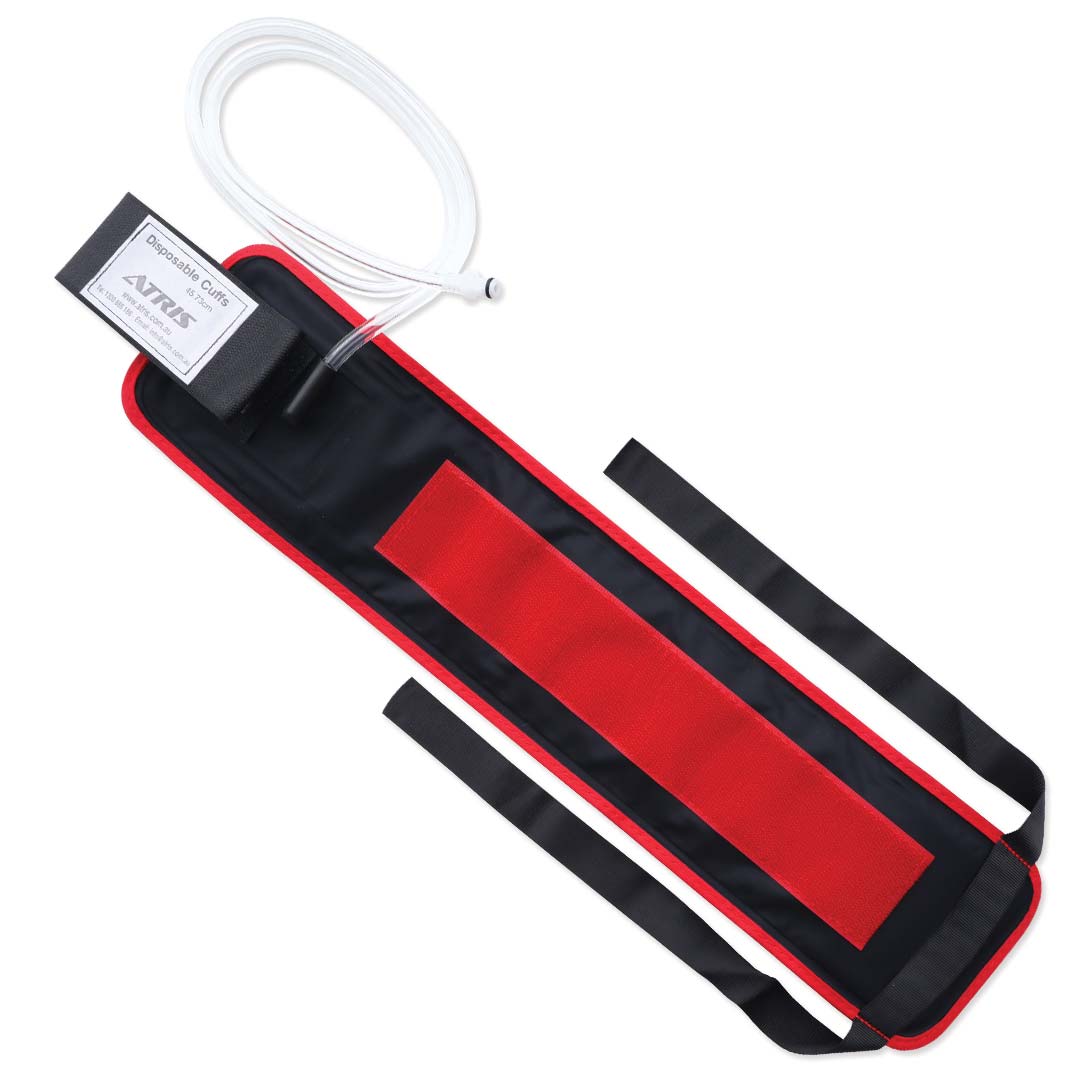 Single Use Sterile Tourniquet Cuff Standard Arm 18", Single Hose