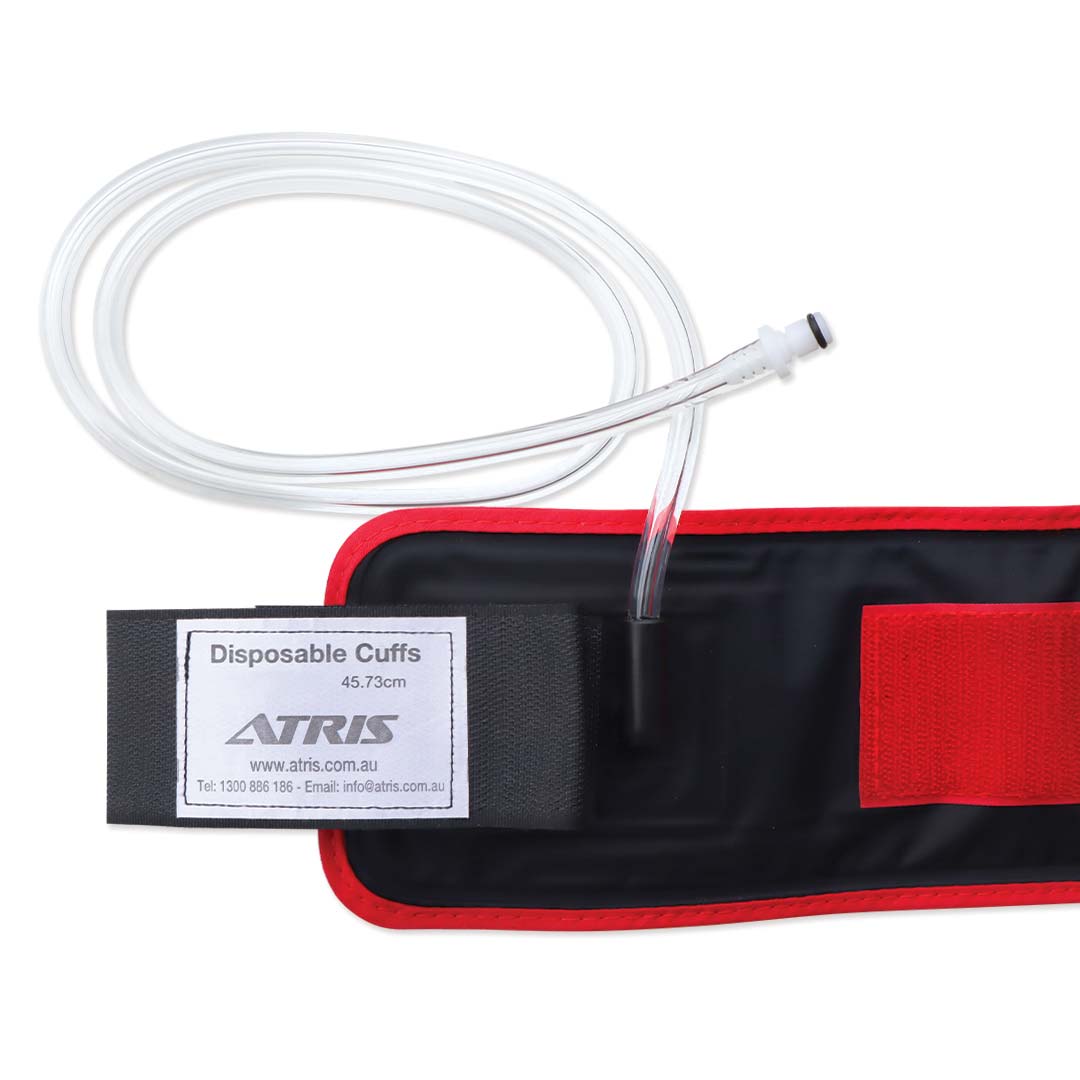 Single Use Sterile Tourniquet Cuff Standard Arm 18", Single Hose