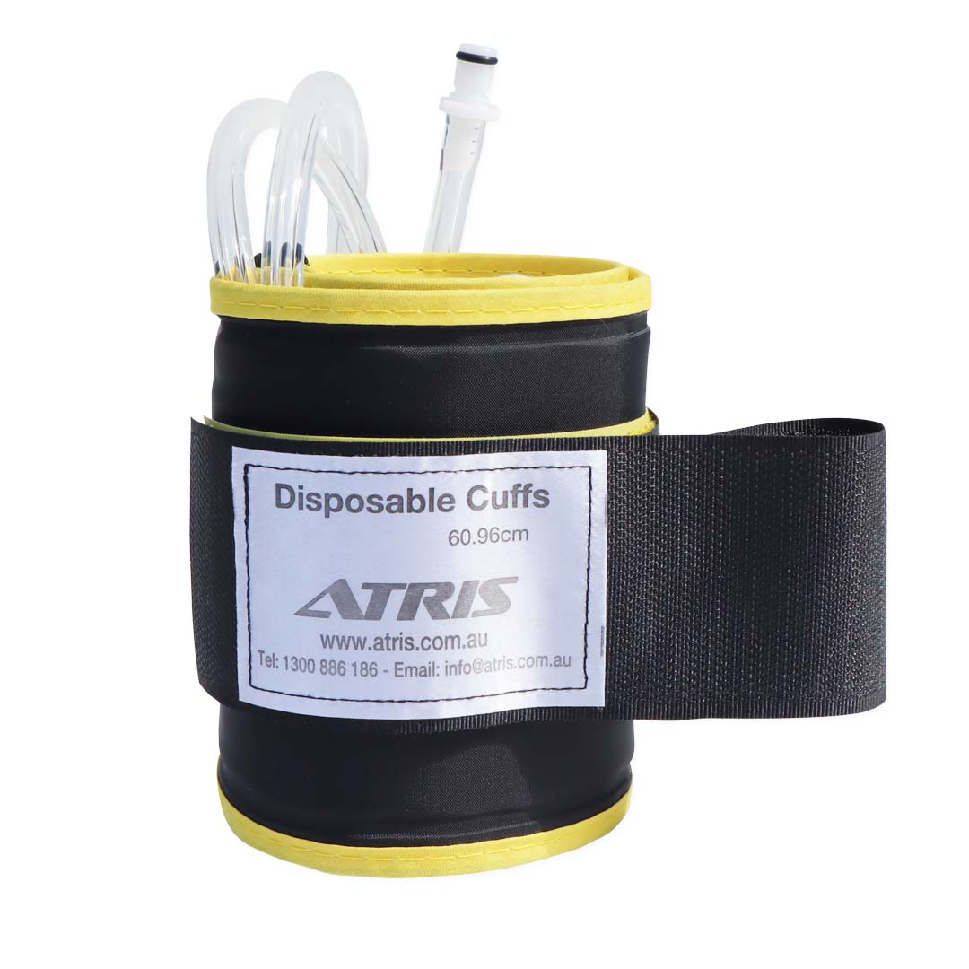 Single Use Sterile Tourniquet Cuff Standard Leg 24", Single Hose