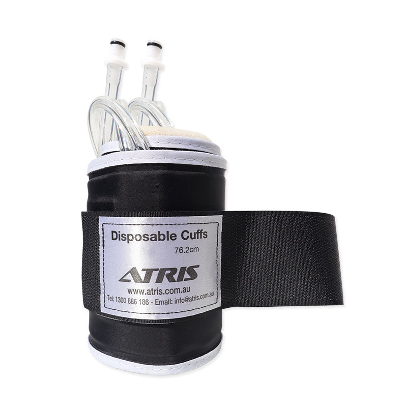 Single Use Sterile Tourniquet Cuff Medium Leg 30", Dual Hose