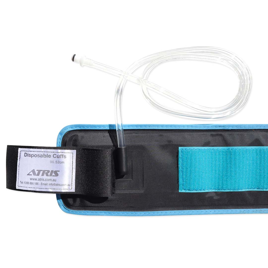 Single Use Sterile Tourniquet Cuff Long Leg 38", Single Hose