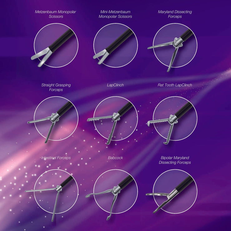 Purple Surgical Monopolar and Bipolar Instruments