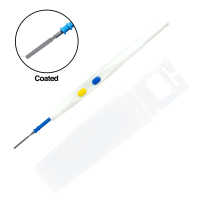    Electrosurgical-Push-Button-with-Coated-Blade-and-Holster-pencil
